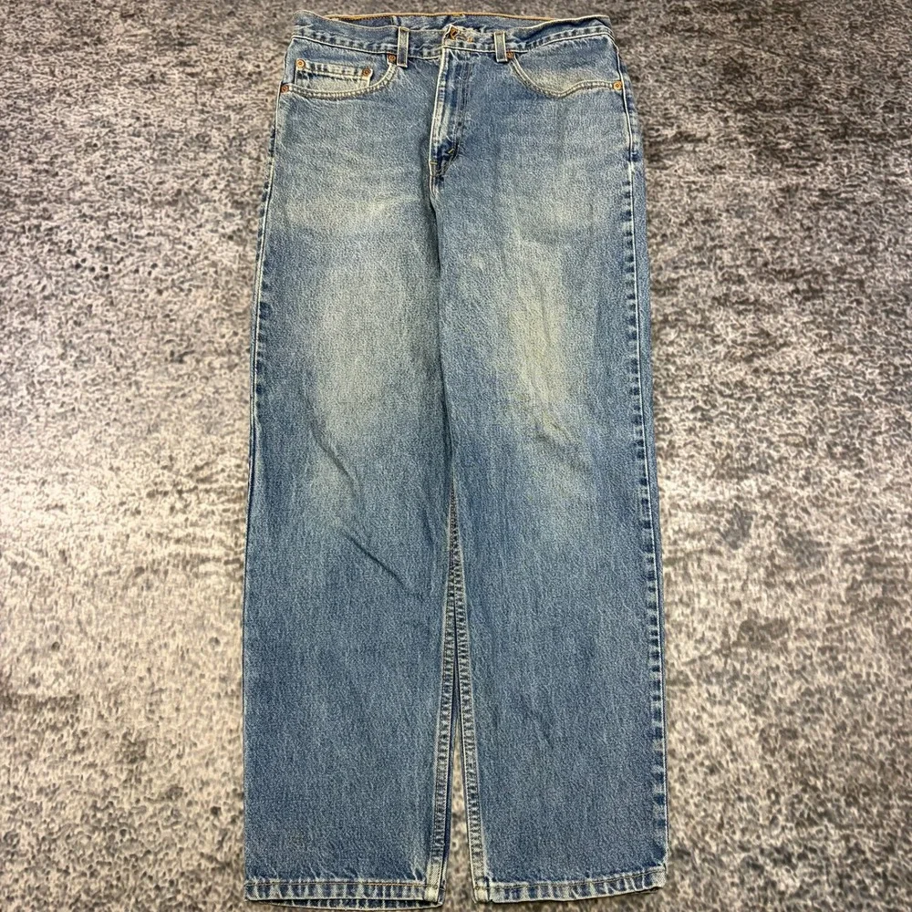 Vintage 90s Levi's 550 Jeans Relaxed Fit Mens 34x31 Blue Straight Leg Denim